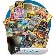 Pok mon Eevee TCG Random Assortment Bundle || Ultra Rare + 10 Random Cards + Dan123yal Deck Box