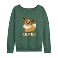 thumbnail image 1 of Pokémon - Eevee - Women's Lightweight French Terry Long Sleeve Shirt, 1 of 5