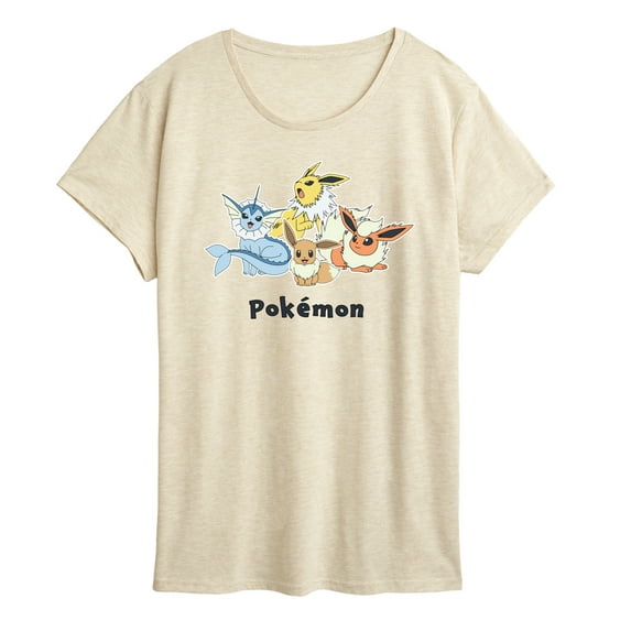 Pokémon - Eevee and Eeveelutions Group - Women's Short Sleeve Graphic T-Shirt