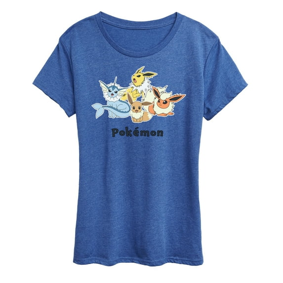 Pokémon - Eevee and Eeveelutions Group - Women's Short Sleeve Graphic T-Shirt