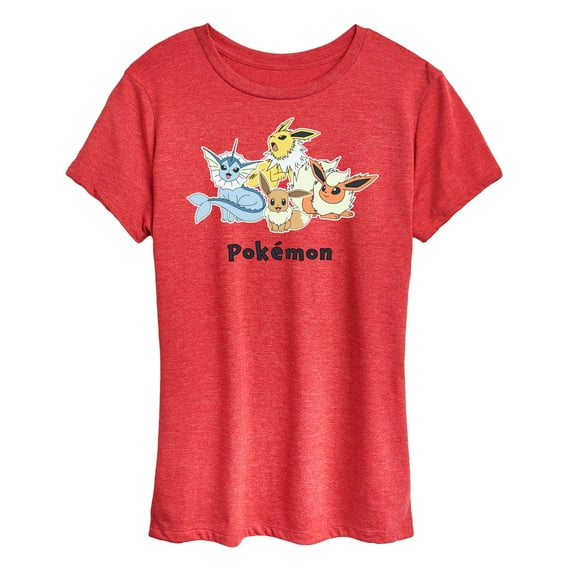 Pokémon - Eevee and Eeveelutions Group - Women's Short Sleeve Graphic T-Shirt