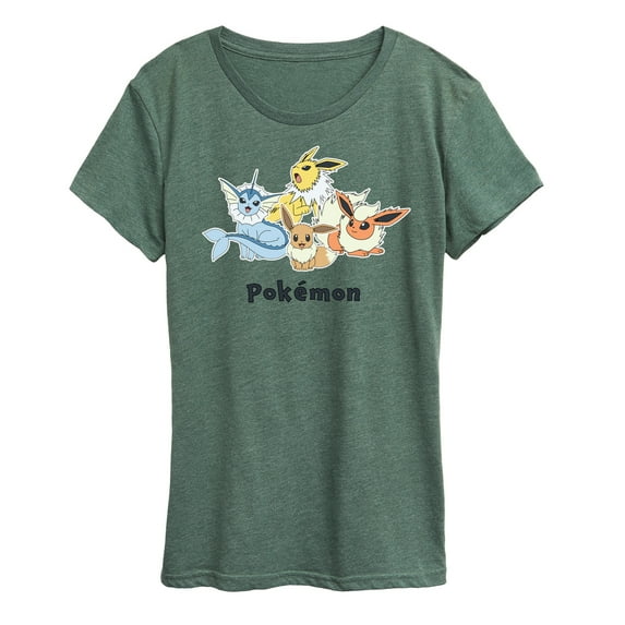 Pokémon - Eevee and Eeveelutions Group - Women's Short Sleeve Graphic T-Shirt
