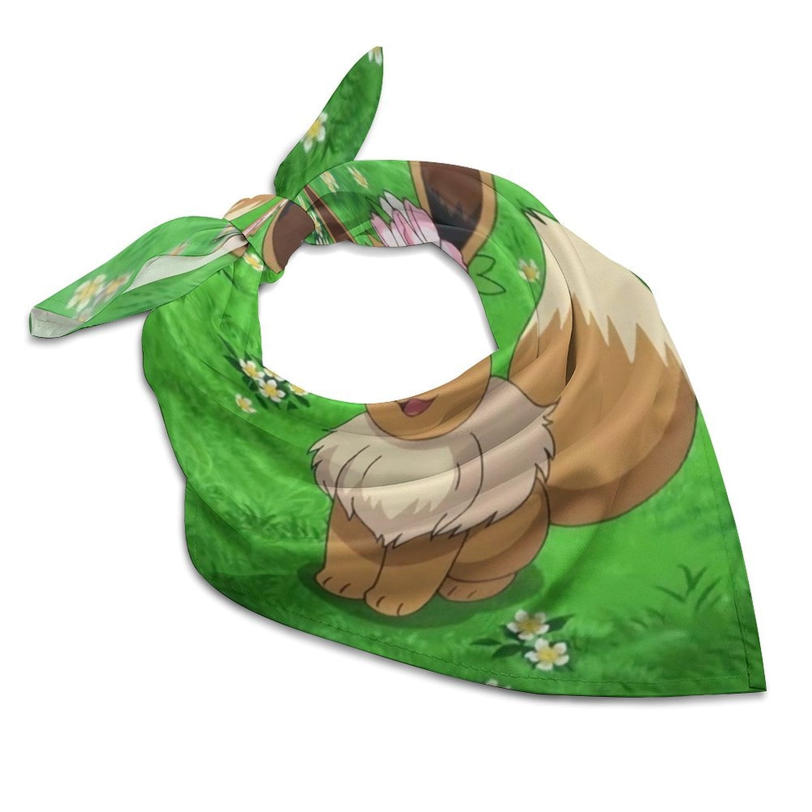 Pokémon Eevee360 Square Satin Head Scarf Hair Scarves Silk-like Bandana ...