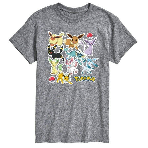 Pokémon - Eeveelution Stickers - Men's Short Sleeve Graphic T-Shirt