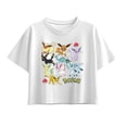 thumbnail image 1 of Pokémon - Eeveelution Stickers  - Youth Girl Short Sleeve Boxy Tee, 1 of 4