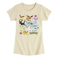 thumbnail image 1 of Pokémon - Eeveelution Stickers - Youth Girls Short Sleeve T-Shirt, 1 of 4