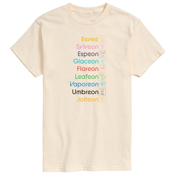 Pokémon - Eevolution Art - Men's Short Sleeve Graphic T-Shirt