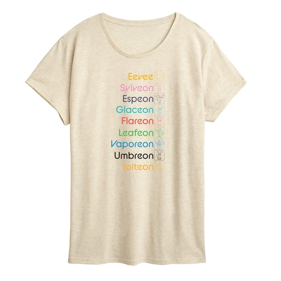 Pokémon - Eevolution Art - Women's Short Sleeve Graphic T-Shirt