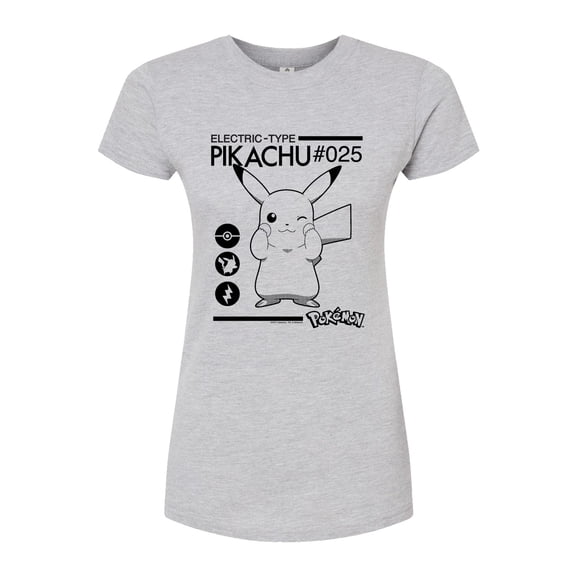 Pokémon - Electric Type - Juniors Fitted Graphic T-Shirt