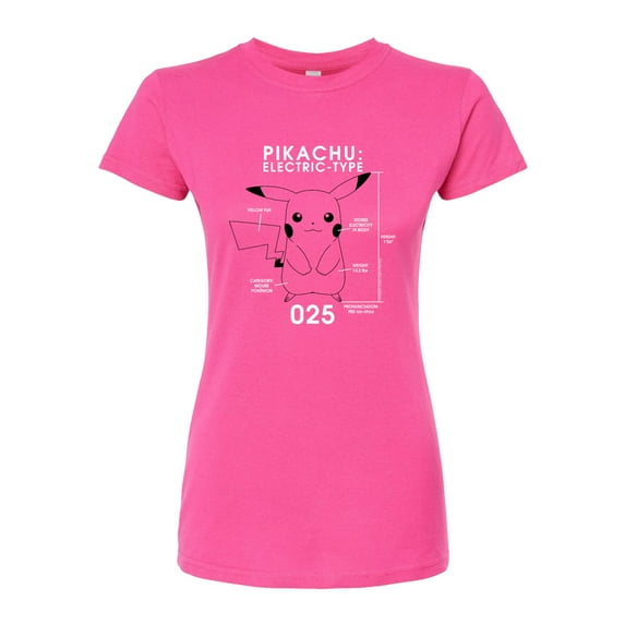Pokémon - Electric Type - Juniors Fitted Graphic T-Shirt
