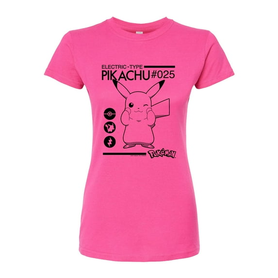 Pokémon - Electric Type - Juniors Fitted Graphic T-Shirt