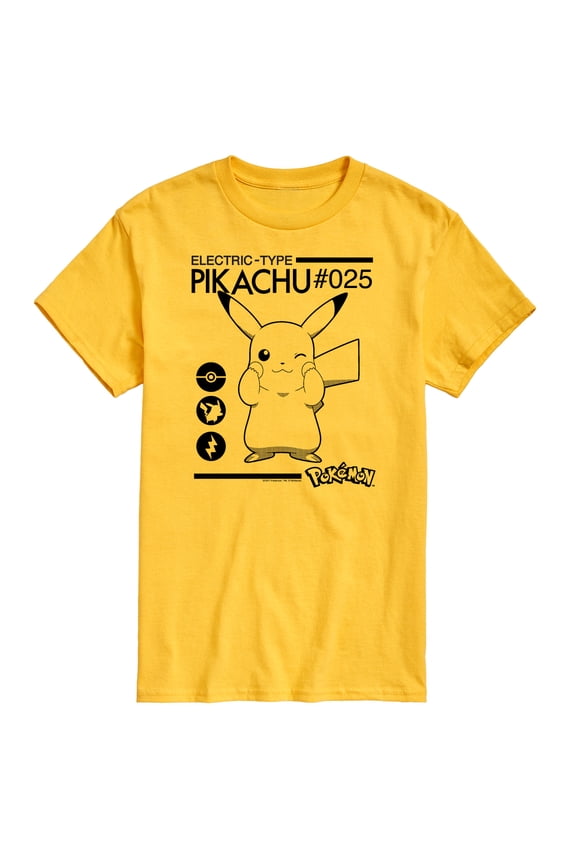 - Electric Type - Men's Short Sleeve Graphic T-Shirt