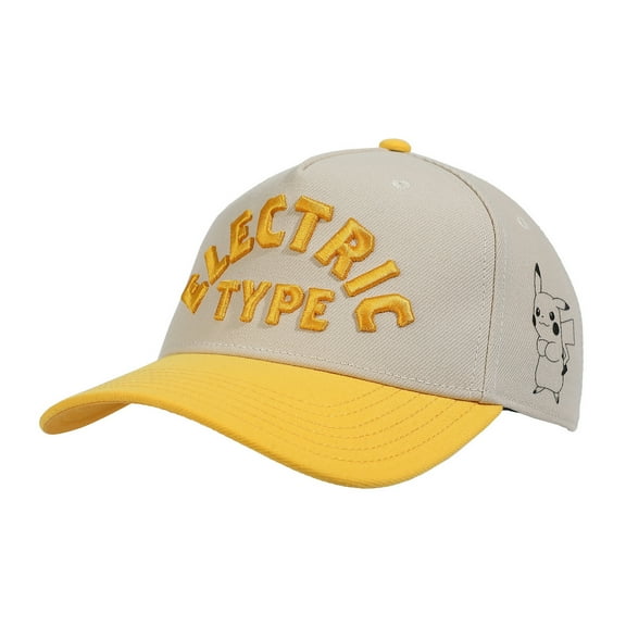 Pokémon Electric Type Yellow & White A-Frame Snapback Hat