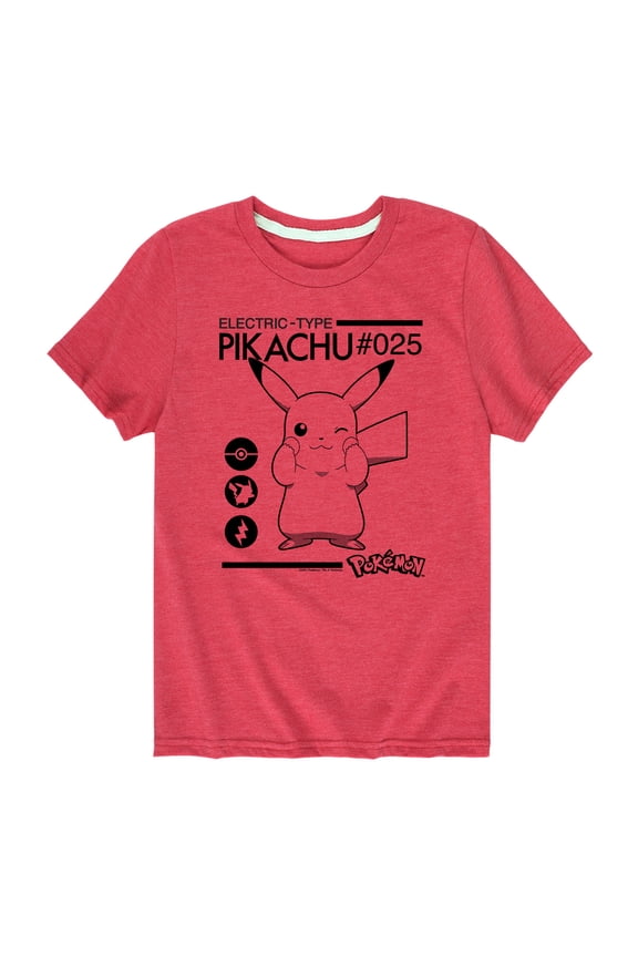 - Electric Type - Youth Short Sleeve Graphic T-Shirt