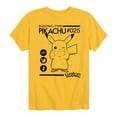 thumbnail image 1 of Pokémon - Electric Type - Youth Short Sleeve Graphic T-Shirt, 1 of 5