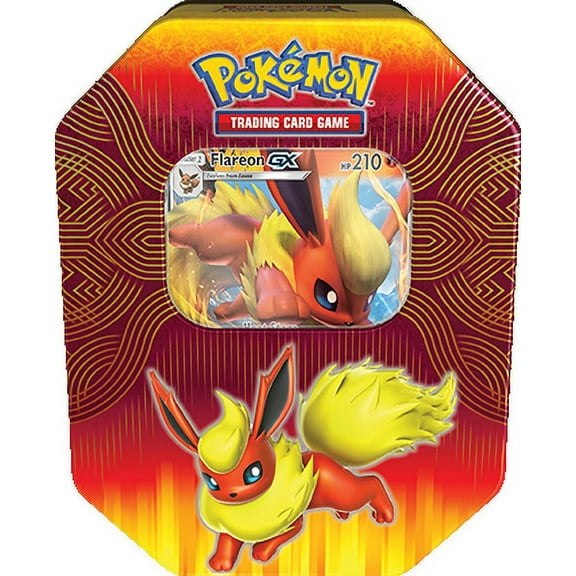Pokmon Elemental Power Tin- Flareon- 1 Foil Card | Evolutions of Eevee