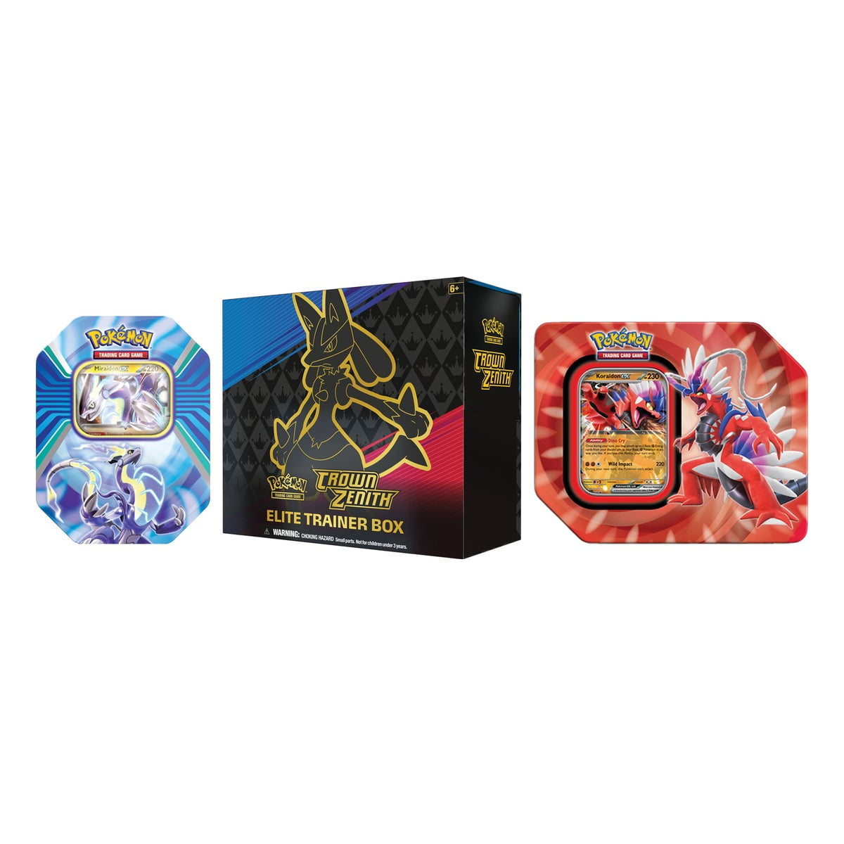 Pokémon Elite Trainer Box: Crown Zenith + Koraidon ex Tin +