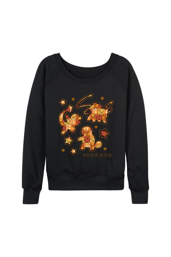 Pokémon - Fall Patchwork - Women's French Terry Long Sleeve Pullover