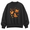 thumbnail image 1 of Pokémon - Fall Patchwork - Women's Oversized Fleece Crew Sweatshirt, 1 of 2