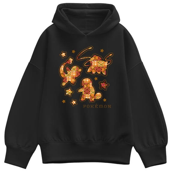 Pokémon - Fall Patchwork - Women's Oversized Fleece Hoodie Sweatshirt