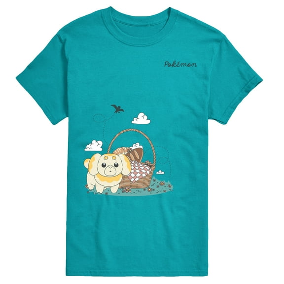 Pokémon - Fidough Picnic  Faux Multi - Men's Short Sleeve Graphic T-Shirt