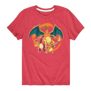 Pokémon - Fire Spin - Boy's Youth Short Sleeve Graphic T-Shirt