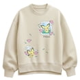 thumbnail image 1 of Pokémon - Floral Pastel Pichu Oversized Fleece Crew Sweatshirt, 1 of 3