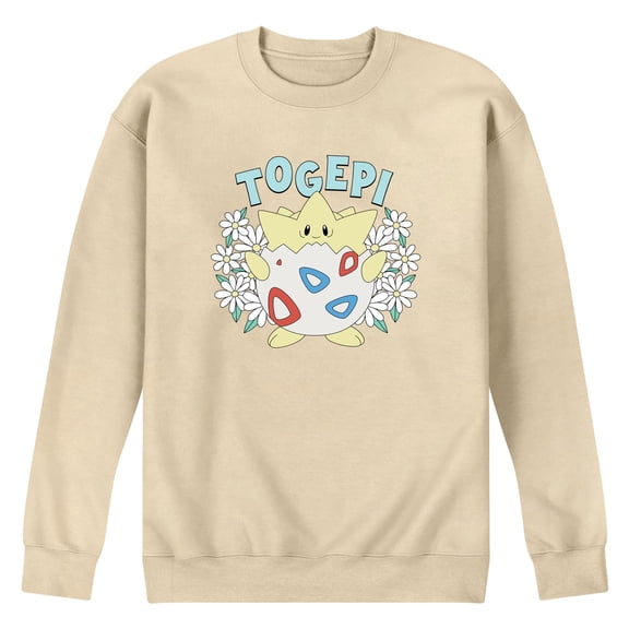 Pokémon - Floral Togepi - Men's Long Sleeve Crew Fleece Sweatshirt