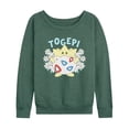 thumbnail image 1 of Pokémon - Floral Togepi - Women's French Terry Long Sleeve Pullover, 1 of 4