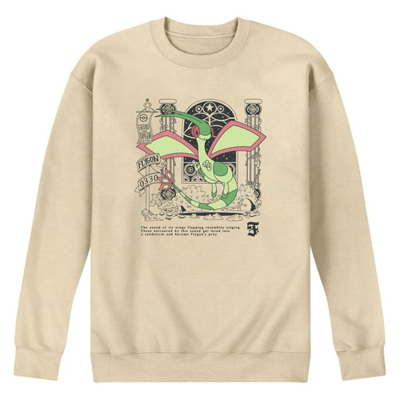 Pokémon - Flygon Medieval - Men's Long Sleeve Crew Fleece Sweatshirt
