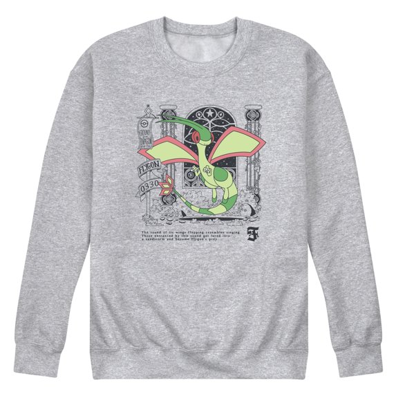Pokémon - Flygon Medieval - Men's Long Sleeve Crew Fleece Sweatshirt