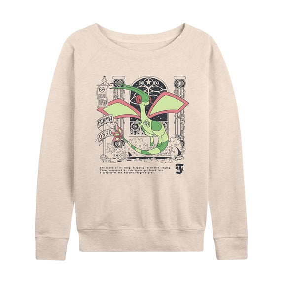 Pokémon - Flygon Medieval - Women's French Terry Long Sleeve Pullover
