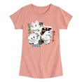 thumbnail image 1 of Pokémon - Fuecoco Quaxly Sprigatito - Girls Fitted Short Sleeve T-Shirt, 1 of 5
