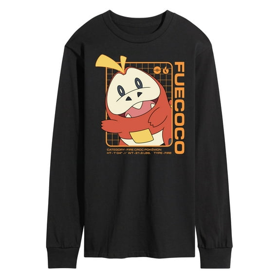 Pokémon - Fuecoco Stats - Men's Long Sleeve T-Shirt