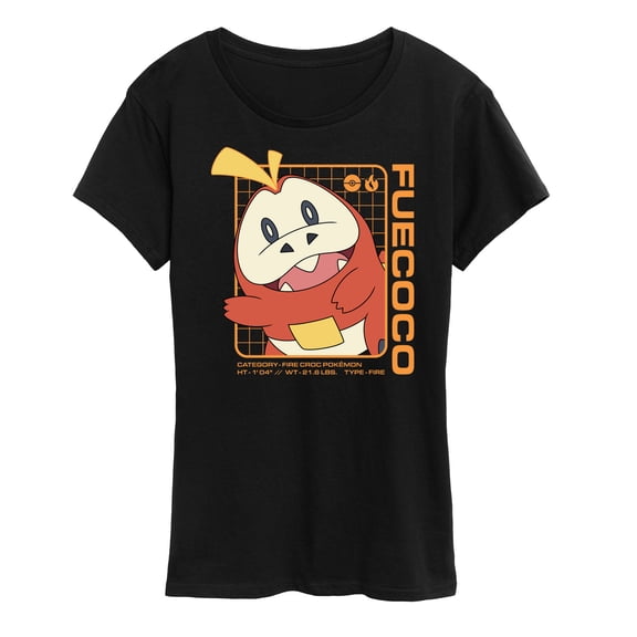Pokémon - Fuecoco Stats - Women's Short Sleeve Graphic T-Shirt