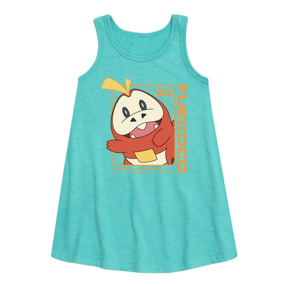 Pokémon - Fuecoco Stats - Youth Girls A-line Dress
