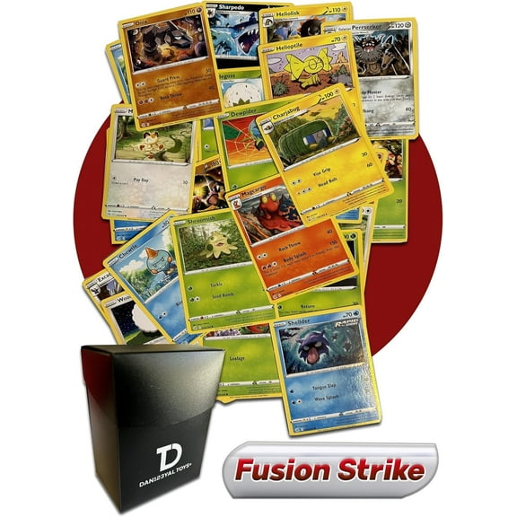 Pokémon Fusion Strike TCG Random Assortment Bundle || Guaranteed Ultra Rare + 30 Random Cards + Dan123yal Deck Box