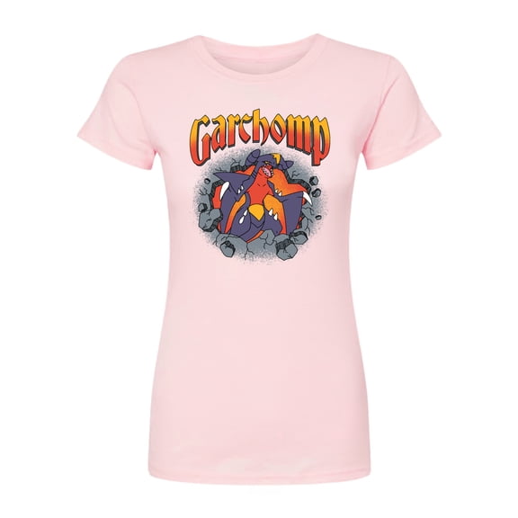 Pokémon - Garchomp Rocks - Juniors Fitted Short Sleeve Graphic T-Shirt