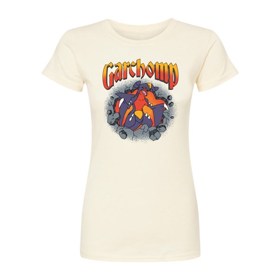 Pokémon - Garchomp Rocks - Juniors Fitted Short Sleeve Graphic T-Shirt