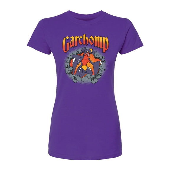 Pokémon - Garchomp Rocks - Juniors Fitted Short Sleeve Graphic T-Shirt