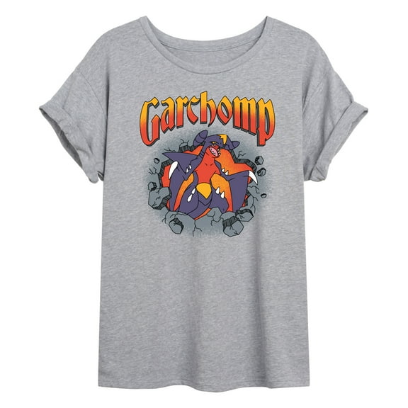 Pokémon - Garchomp Rocks - Women's Oversized Graphic T-Shirt