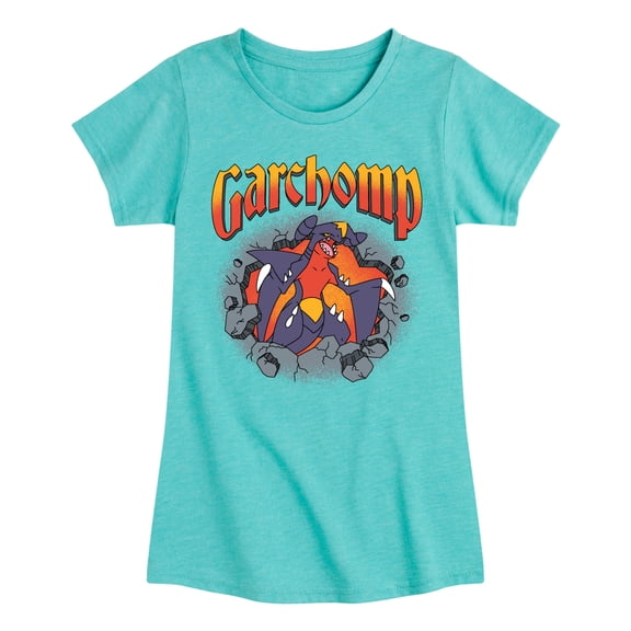 Pokémon - Garchomp Rocks - Youth Girls Short Sleeve T-Shirt