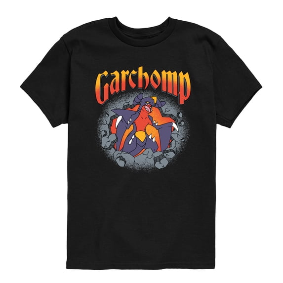 Pokemon - Garchomp Rocks - Youth Boys Short Sleeve Graphic T-Shirt