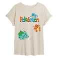thumbnail image 1 of Pokémon - Gen 1 Bulbasaur, Charmander, Squirtle - Womens Oversized Graphic T-Shirt, 1 of 4