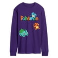 thumbnail image 1 of Pokémon - Bulbasaur, Charmander, Squirtle - Men's Long Sleeve Graphic T-Shirt, 1 of 3