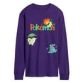 thumbnail image 1 of Pokémon - Chikorita, Cyndaquil, Totodile - Men's Long Sleeve Graphic T-Shirt, 1 of 3