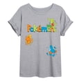 thumbnail image 1 of Pokémon - Treecko, Torchic, Mudkip  - Womens Oversized Graphic T-Shirt, 1 of 4