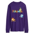 thumbnail image 1 of Pokémon - Turtwig, Chimchar, Piplup  - Men's Long Sleeve Graphic T-Shirt, 1 of 3