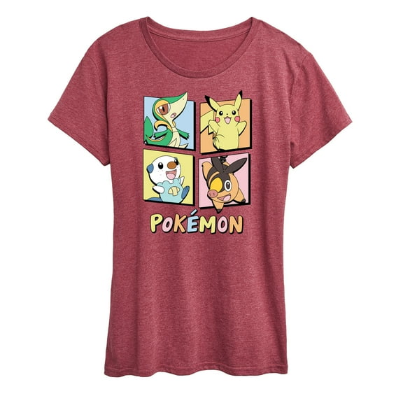 Pokémon - Gen 5 Character Grid - Women's Short Sleeve Graphic T-Shirt