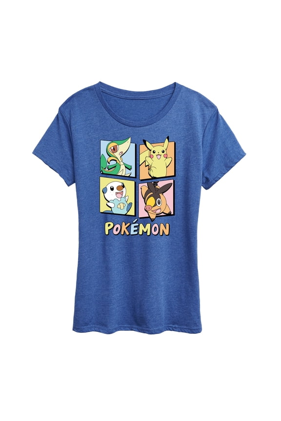 Pokémon - Gen 5 Character Grid - Women's Short Sleeve Graphic T-Shirt